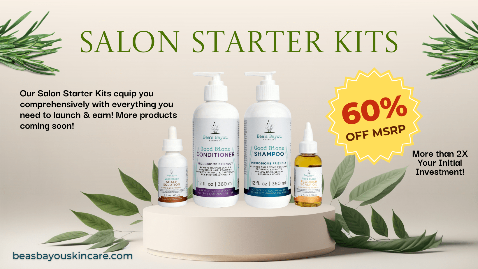 Salon Retail Members - Bea's Bayou Skincare