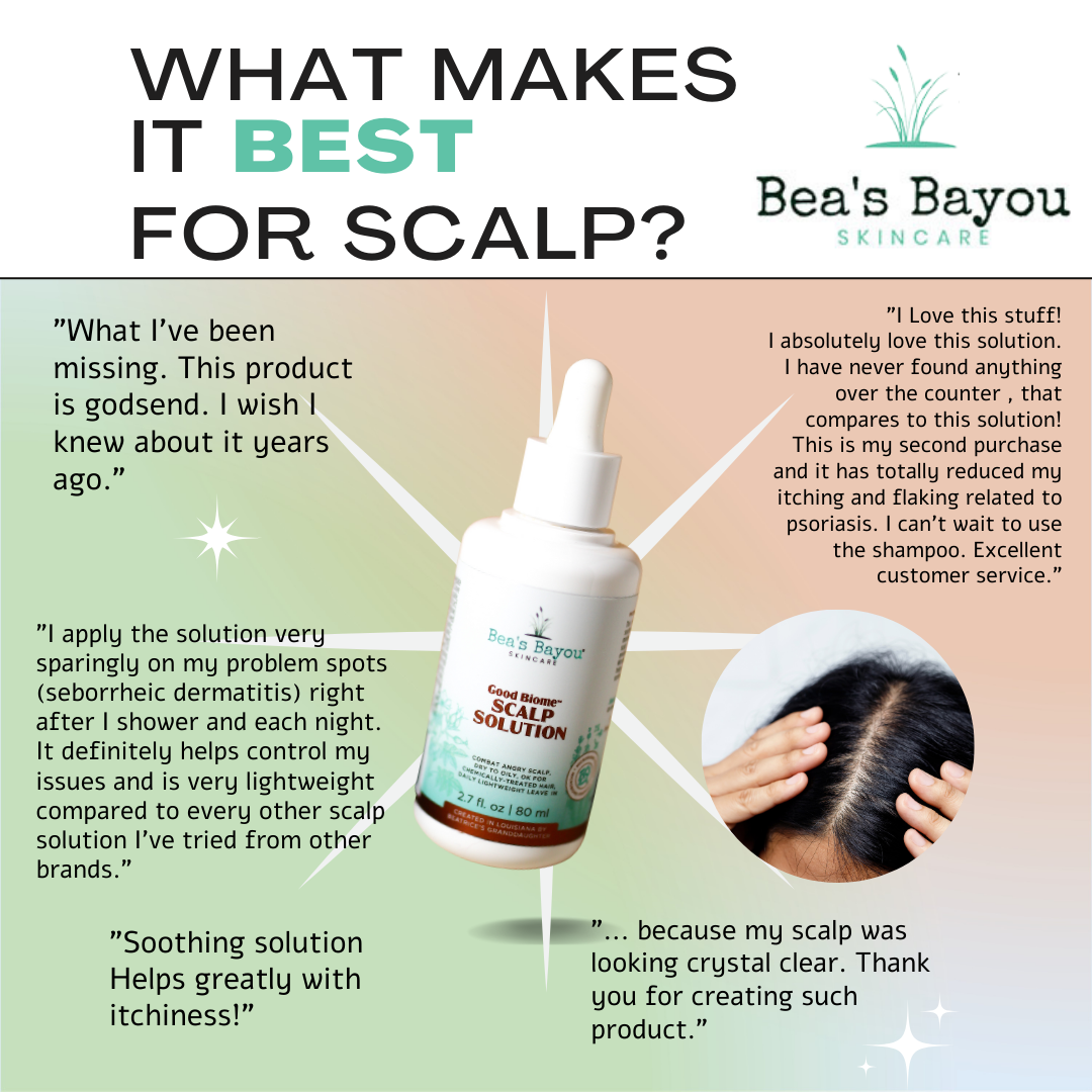 Good Biome Scalp Relief Solution | Prebiotic Herbal Liquid Leave-in - Bea&