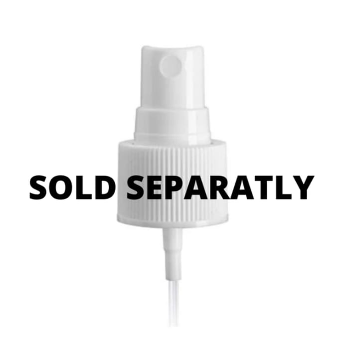 Image of a white spray bottle nozzle with &quot;SOLD SEPARATELY&quot; written across it in bold black letters. This Good Biome Scalp Relief Solution and Facial Renew Essence Set by Bea&